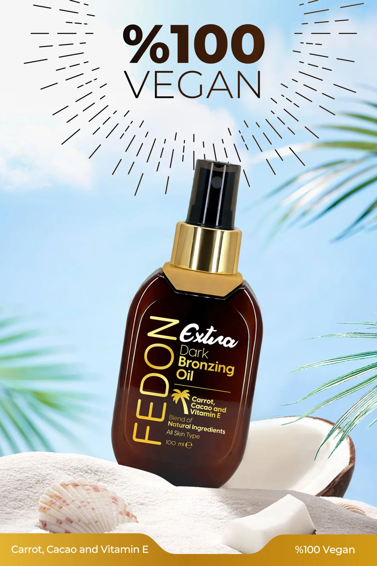 Kabin Boy Ekstra Koyu Bronzlaştırıcı E Vitamini Kakao İçerikli Dark Extra Bronzing Oil 100 ml - Görsel 5