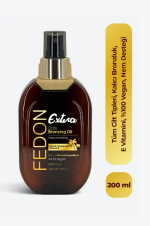 Ekstra Koyu Bronzlaştırıcı E Vitamini Kakao İçerikli Dark Extra Bronzing Oil 200 ml