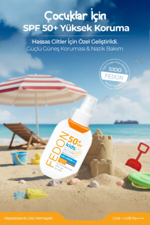 Ana Sayfa 4 Çocuklar İçin 50 Faktör Hipoalerjenik Koruyucu Güneş Kremi - 100 mL